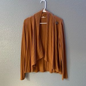 Mustard waterfall cardigan from maurices🧡